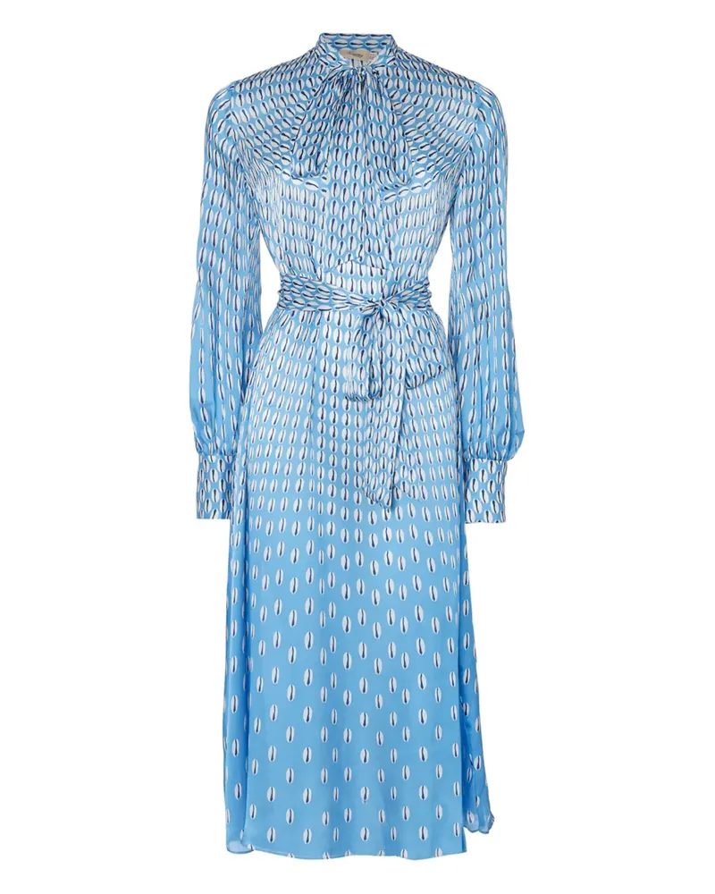 Temperley London Midikleid mit Kaurie-Print - Blau Blau