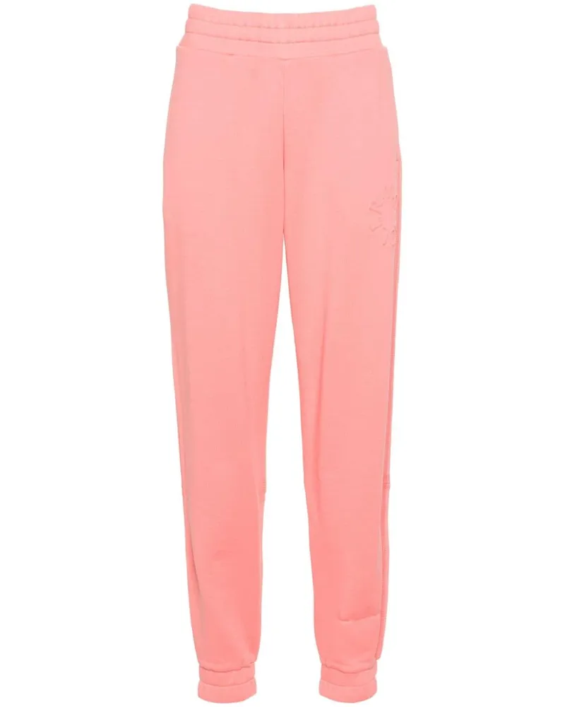 Moncler High-Waist-Jogginghose mit Logo-Prägung - Rosa Rosa