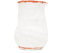 x Johannes Nagel Vase aus Knochenporzellan - Weiß