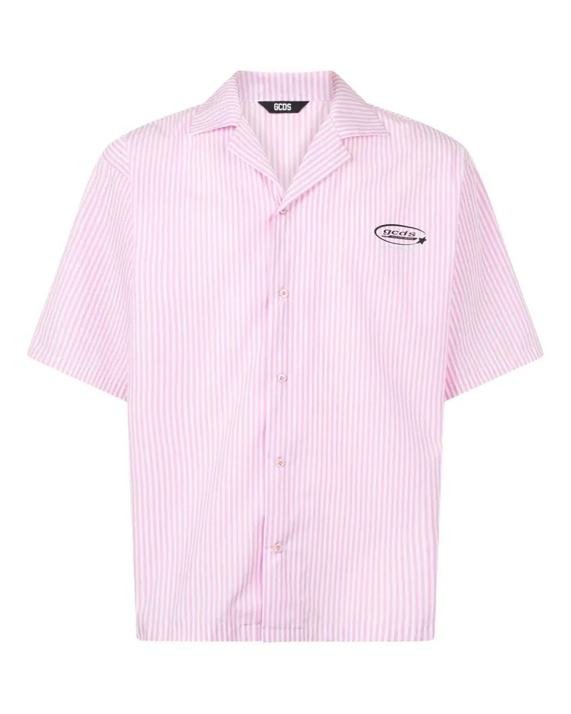 GCDS Hemd mit Wirdo Flames-Print - Rosa Rosa