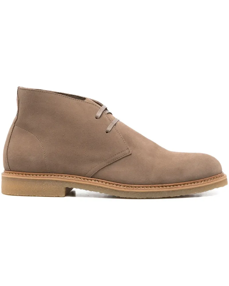 HUGO BOSS Schnürstiefel aus Wildleder - Braun Braun