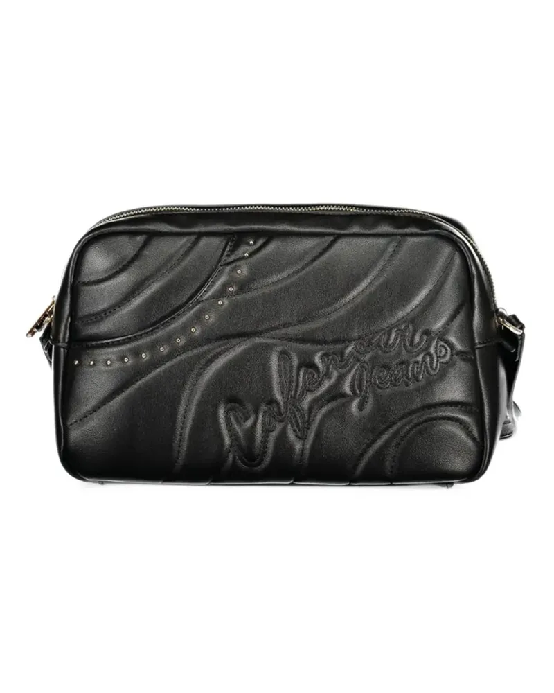 CAFèNOIR  quilted stud-embellished cross body bag - Schwarz Schwarz