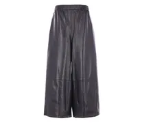 Lederhose mit weitem Bein - Blau