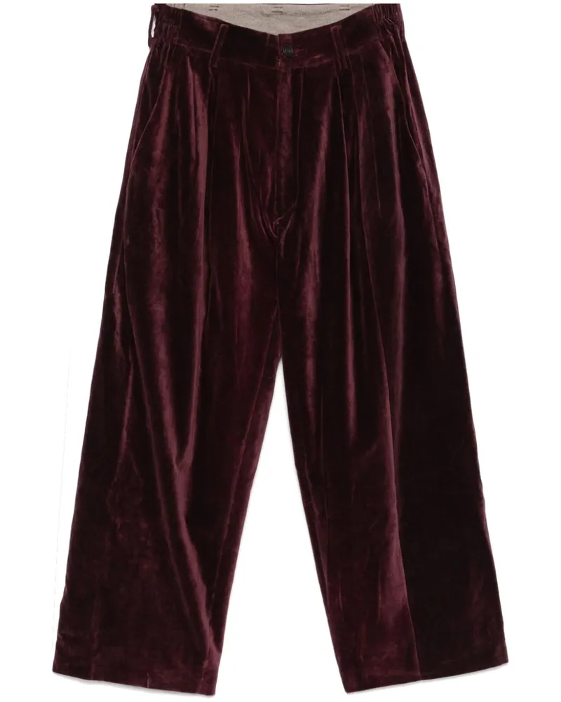 Ziggy Chen Hose aus Samt - Rot Rot