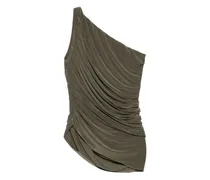 Drapierter Diana One-Shoulder-Badeanzug - Grün