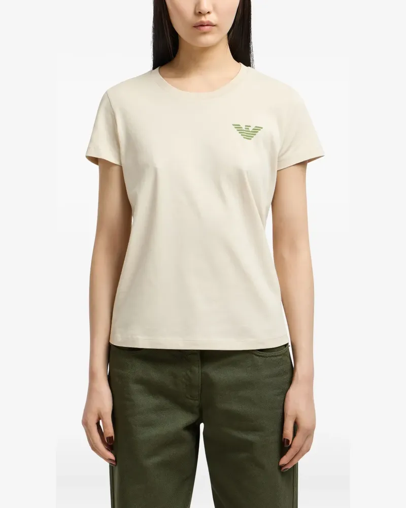 Emporio Armani T-Shirt mit grafischem Print - Nude Nude