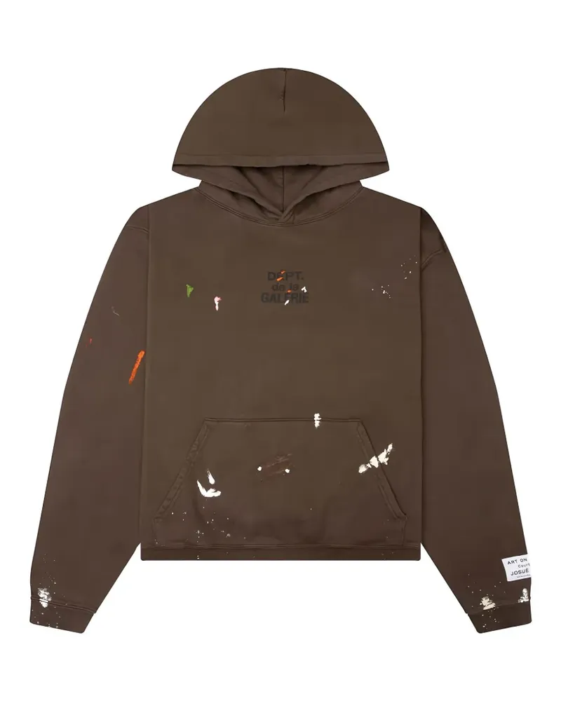 GALLERY DEPT. logo-print hoodie - Braun Braun