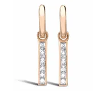 18kt rose gold RockChic diamond earrings
