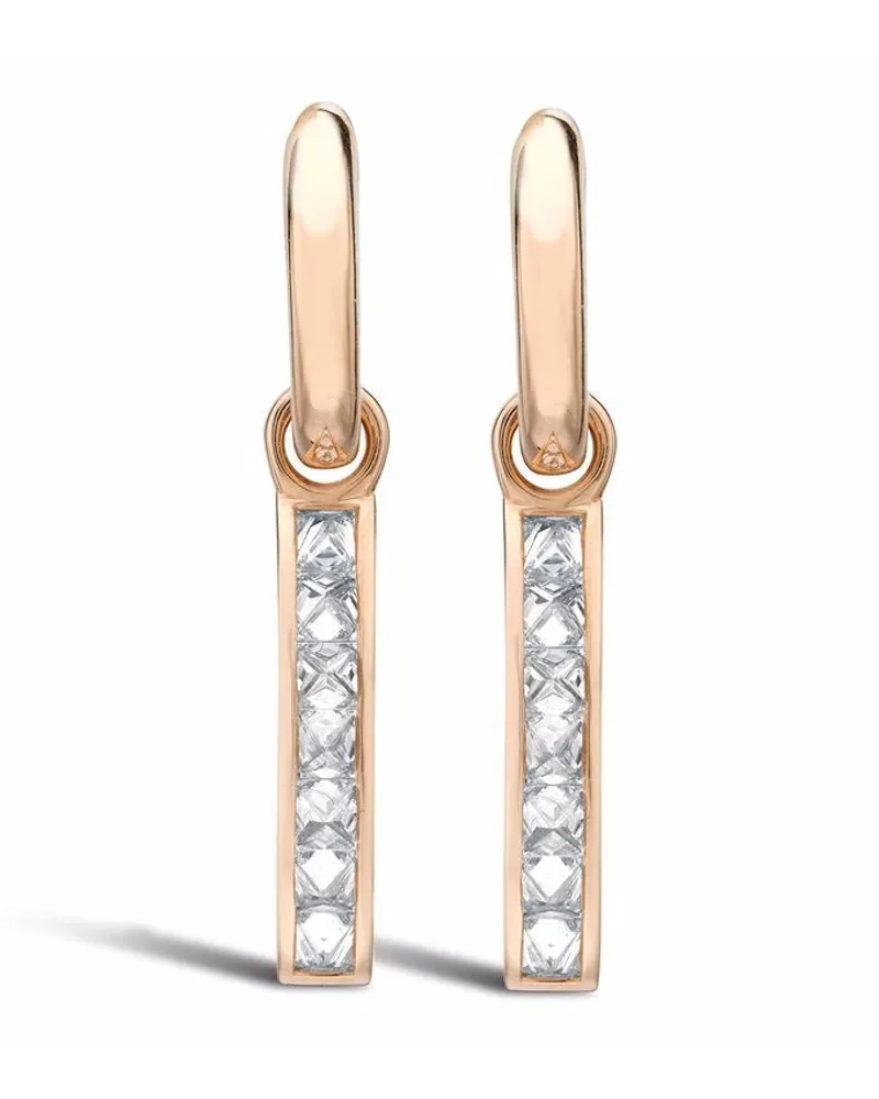 Pragnell 18kt rose gold RockChic diamond earrings Rosa