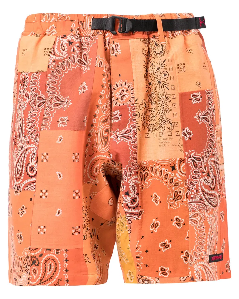 READYMADE Shorts mit Paisley-Print - Orange Orange