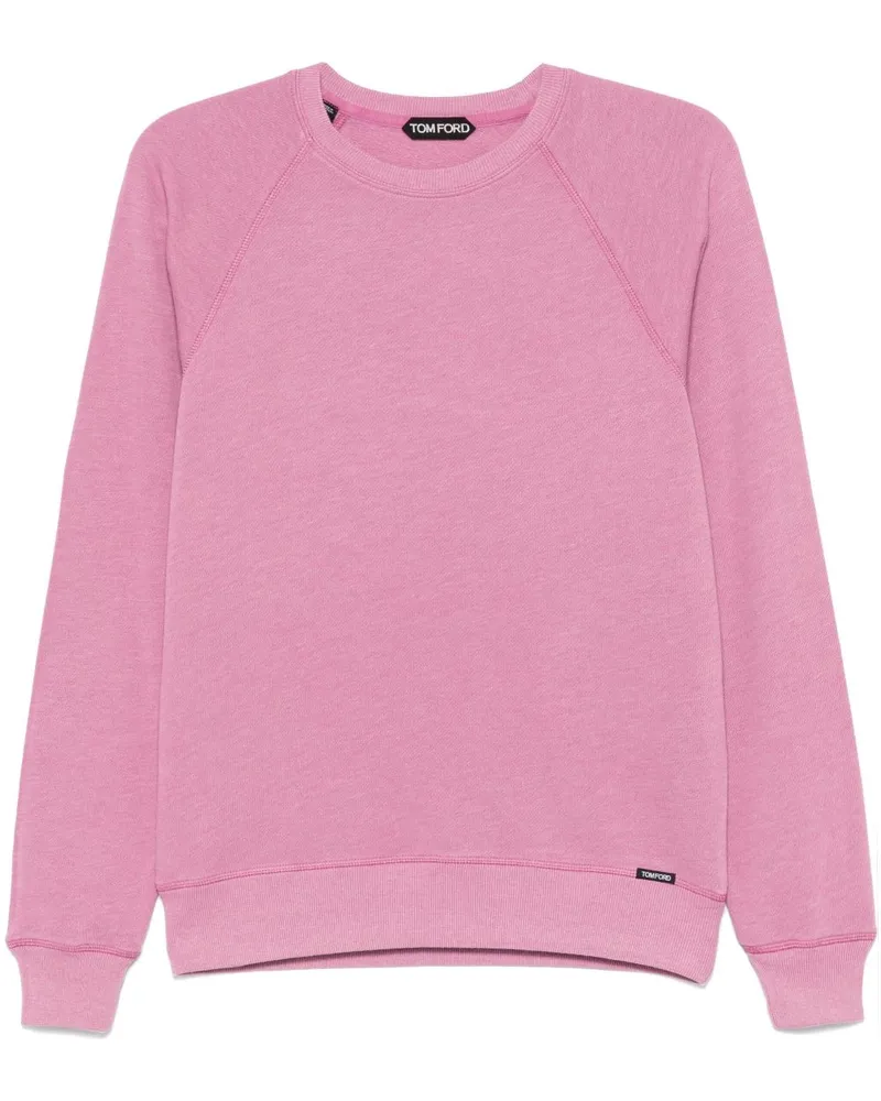 Tom Ford Sweatshirt mit Logo-Patch - Rosa Rosa