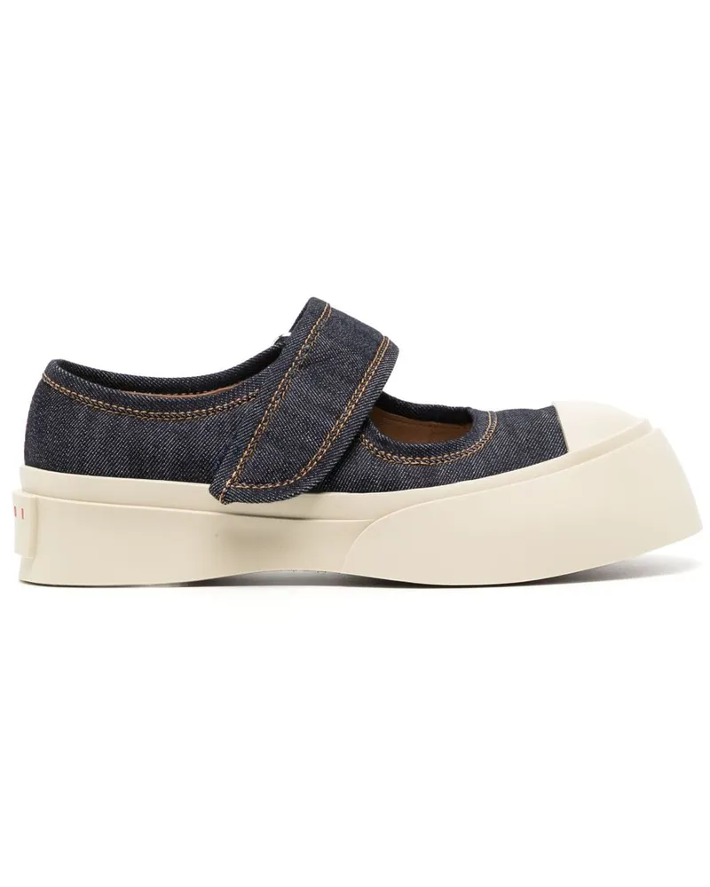 Marni Mary Janes aus Denim - Nude Nude