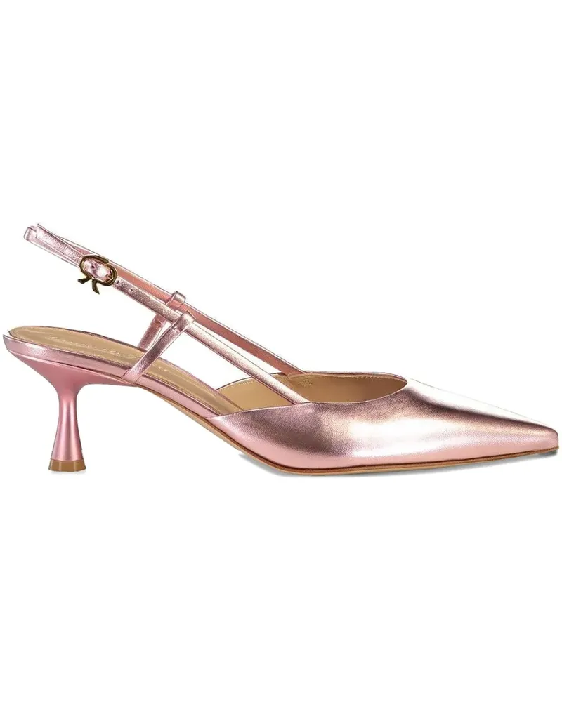 Gianvito Rossi 55mm Ascent leather pumps - Rosa Rosa