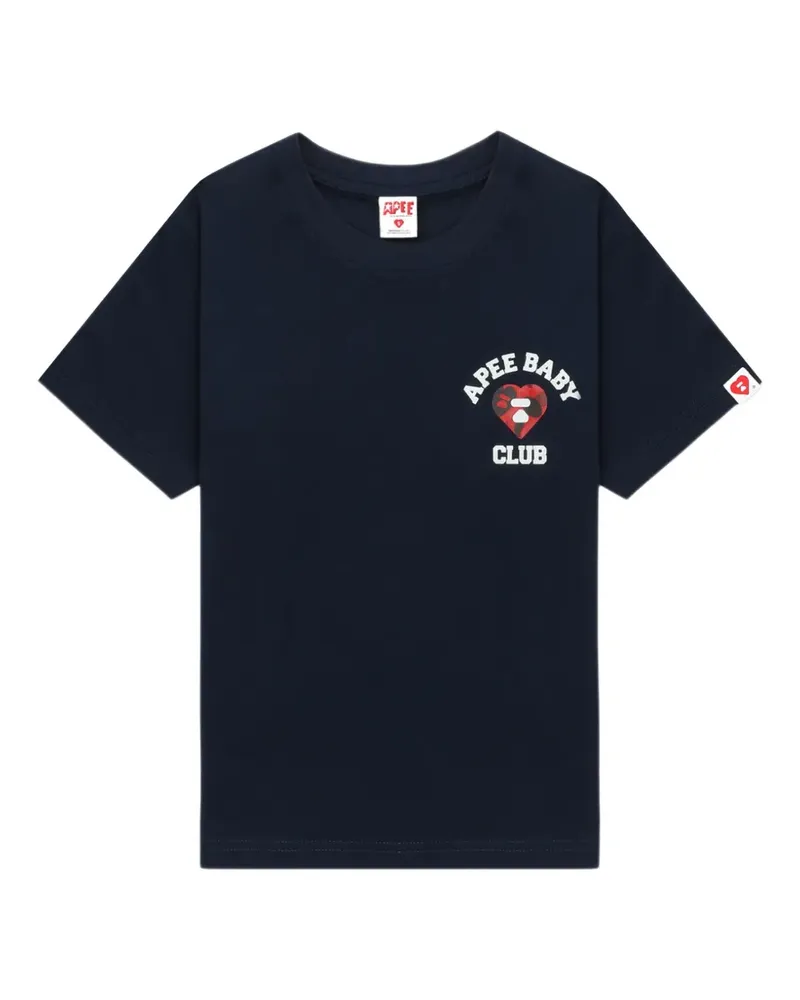 BAPE T-Shirt mit Logo-Grafik - Blau Blau