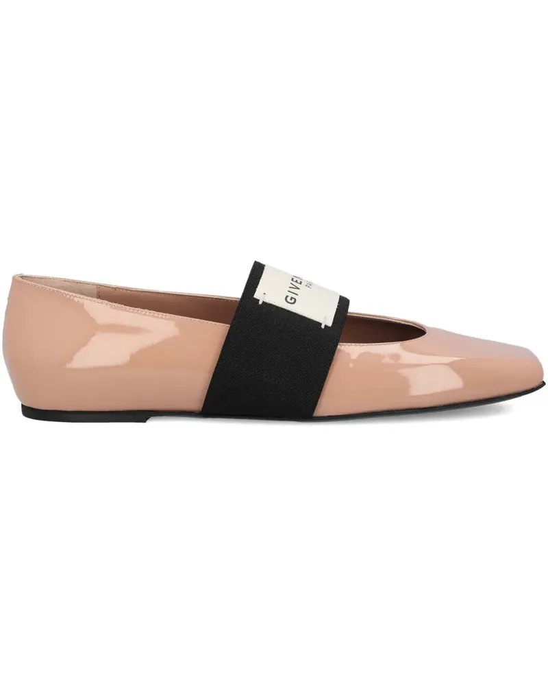 Givenchy Sliced Square Ballerinas - Nude Nude
