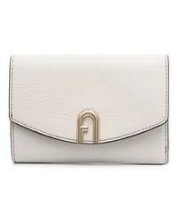 Furla Portemonnaie mit Logo-Schild Nude