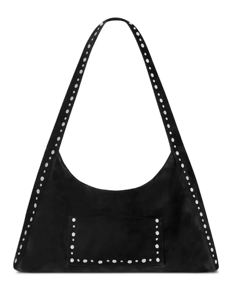 GIMAGUAS Maxi Franca Schultertasche mit Nieten - Blau Blau