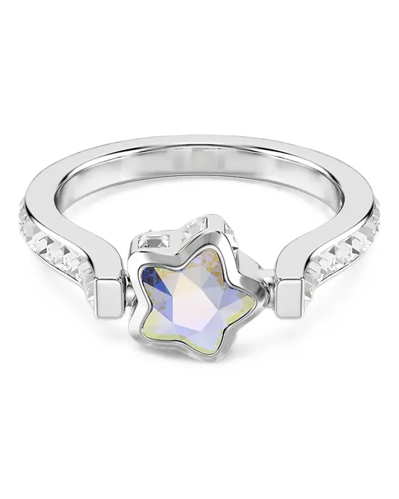 Swarovski Chroma star-motif crystal-embellished ring - Silber Silber