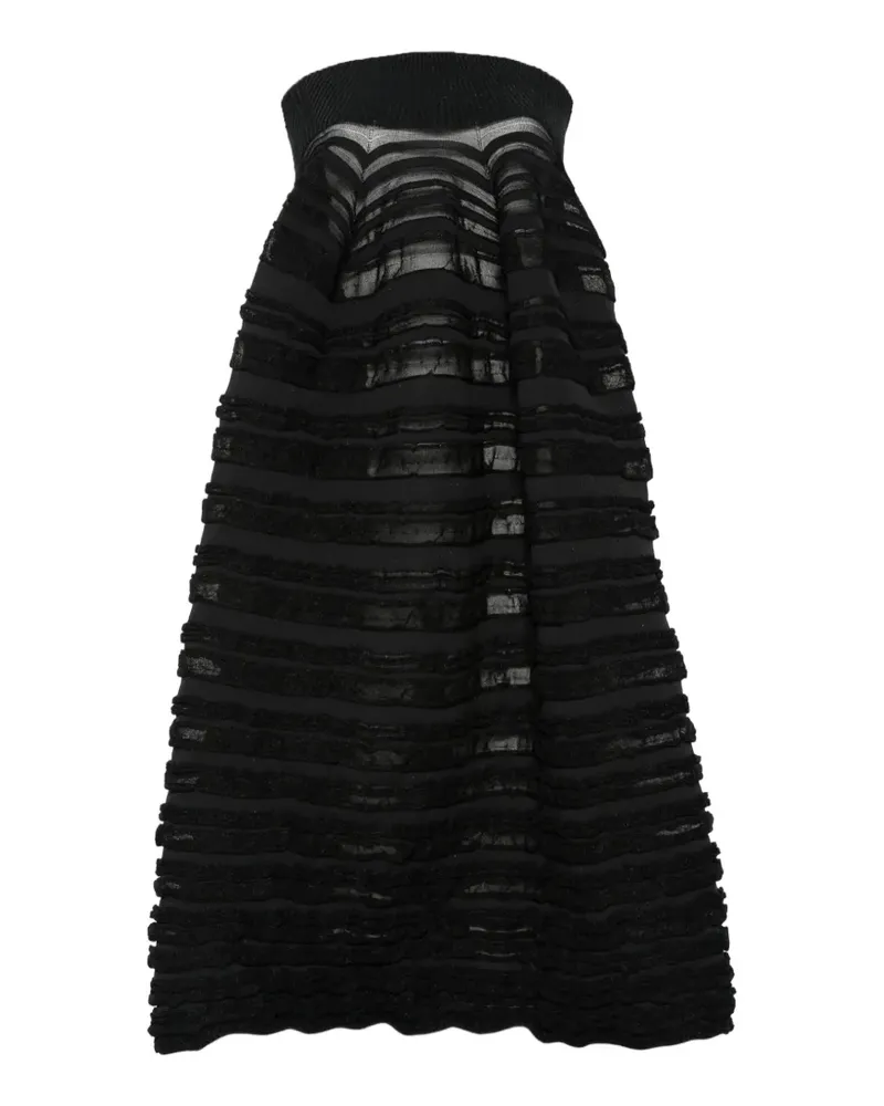 CFCL striped midi dress - Schwarz Schwarz