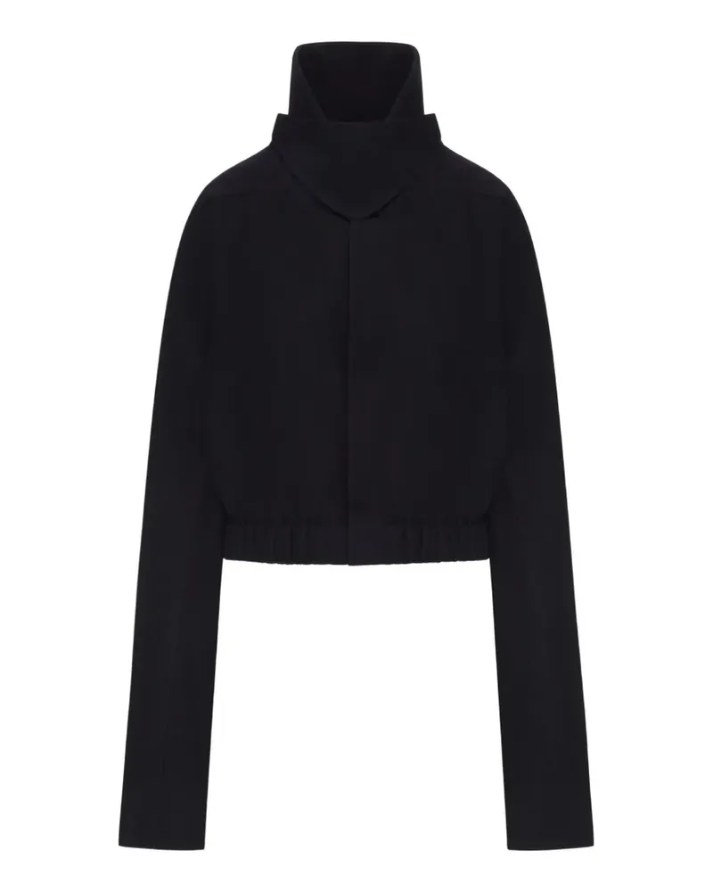 Rick Owens Cropped-Jacke mit Stehkragen - Schwarz Schwarz