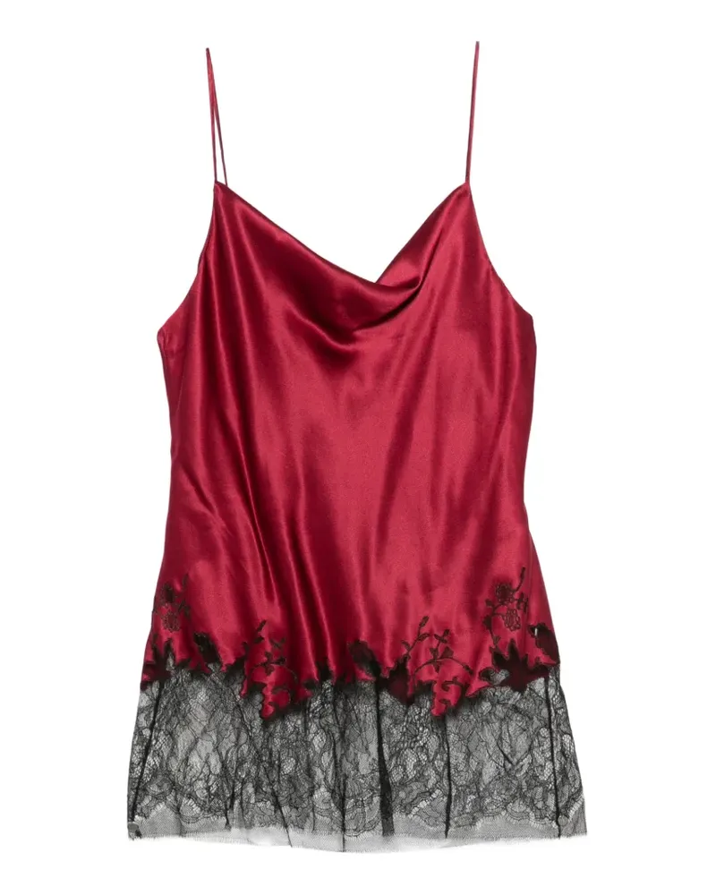 Carine Gilson Camisole-Top aus Seide - Rot Rot