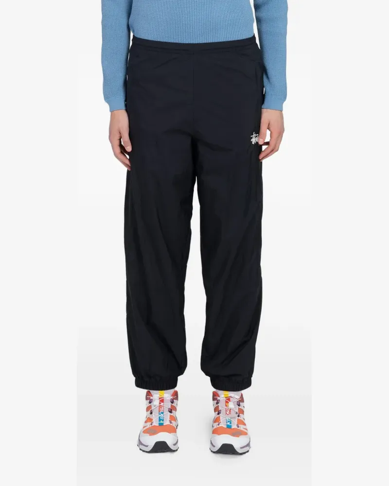 Stüssy logo-print track pants - Schwarz Schwarz