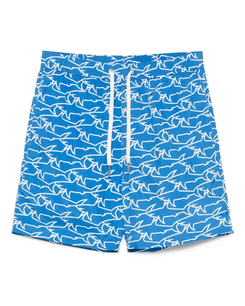 Paul & Shark Badeshorts mit Print - Blau Blau