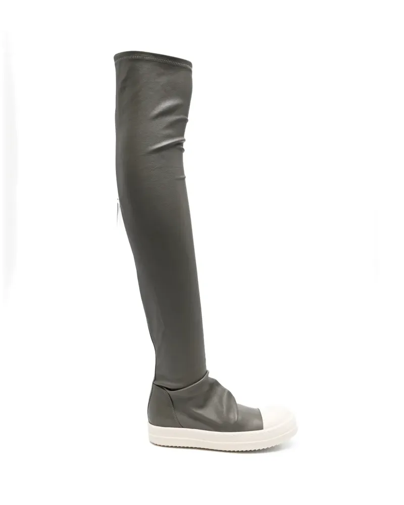 Rick Owens Kniehohe Stiefel - Grau Grau