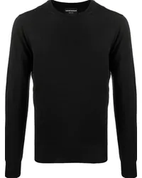 Emporio Armani Klassischer Pullover Schwarz