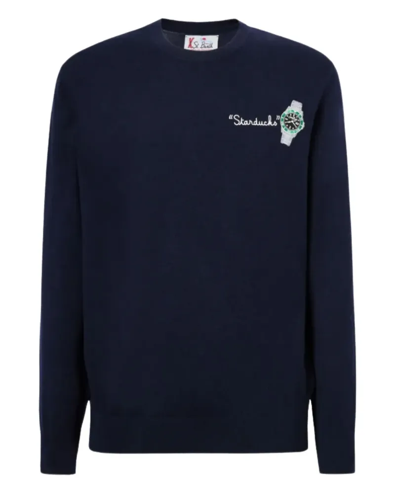 MC2 Saint Barth Pullover mit Stickerei - Blau Blau