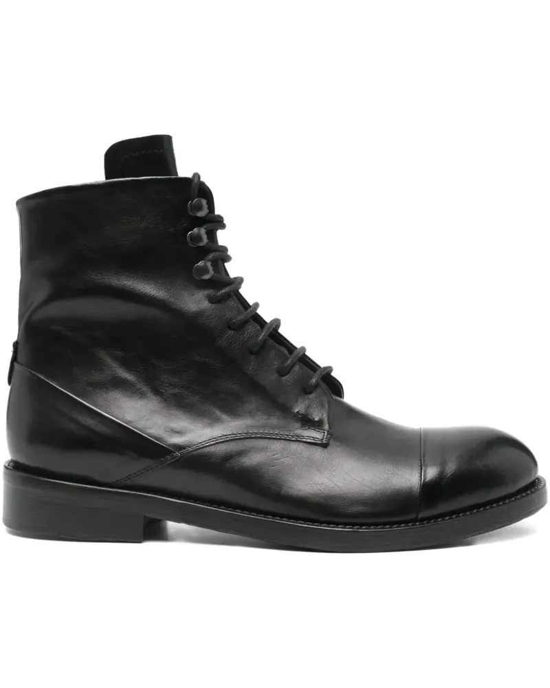 LEQARANT Stiefel mit Schnürung - Schwarz Schwarz