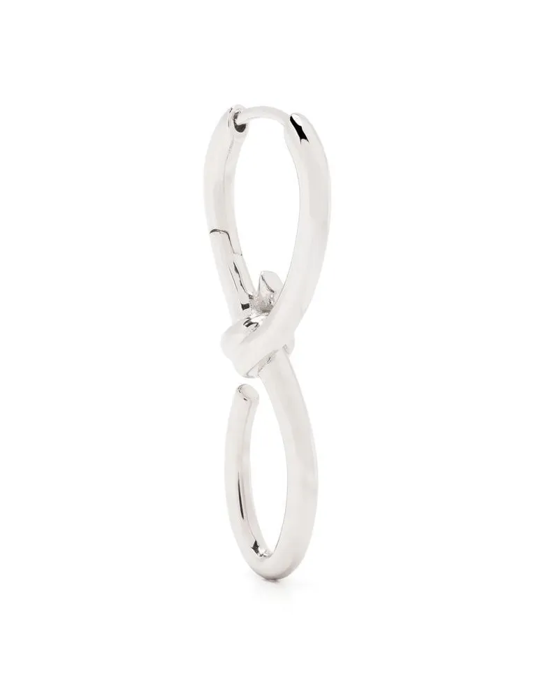 Maria Black Modellierter Pirro Ohrring - Silber Silber