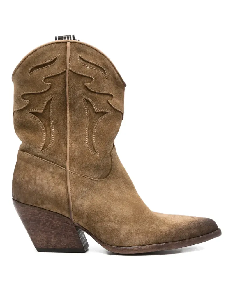 Elena Iachi stitched boots - Braun Braun