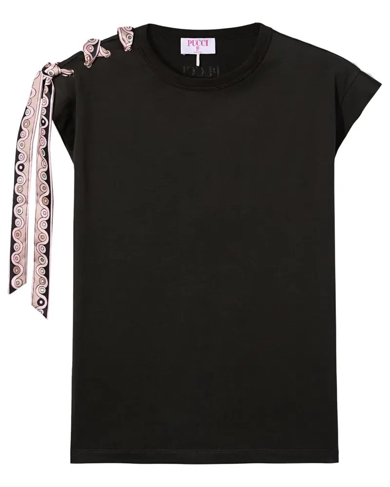 Emilio Pucci T-Shirt aus Baumwolle - Schwarz Schwarz