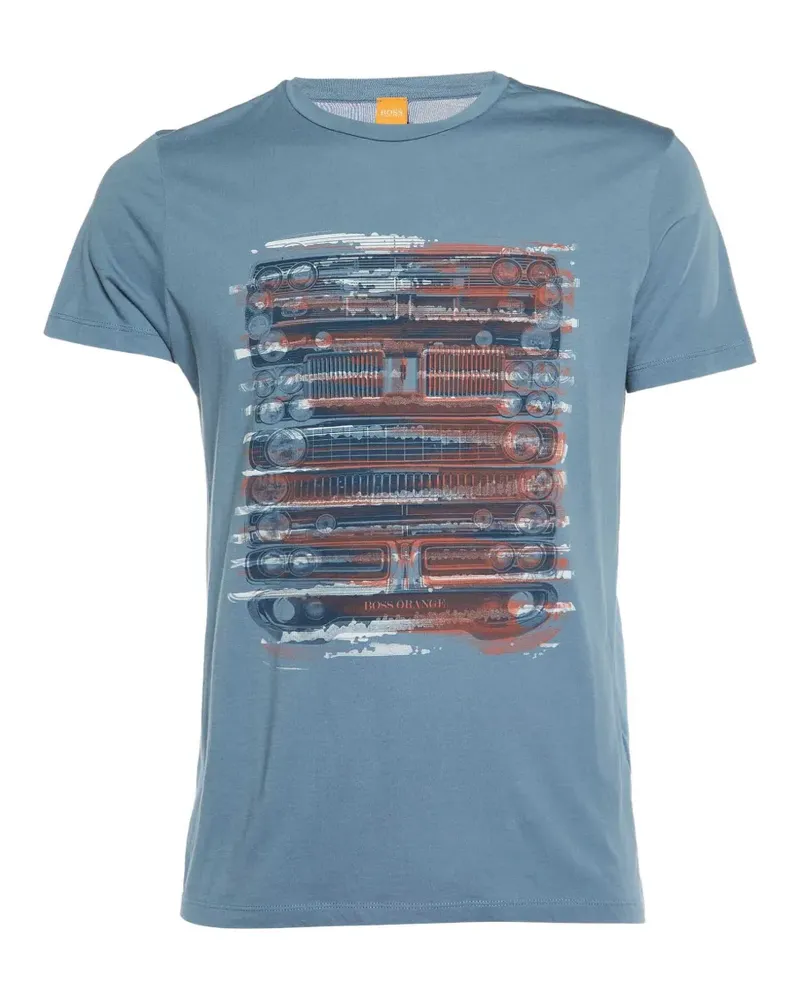 HUGO BOSS T-Shirt mit grafischem Print - Blau Blau
