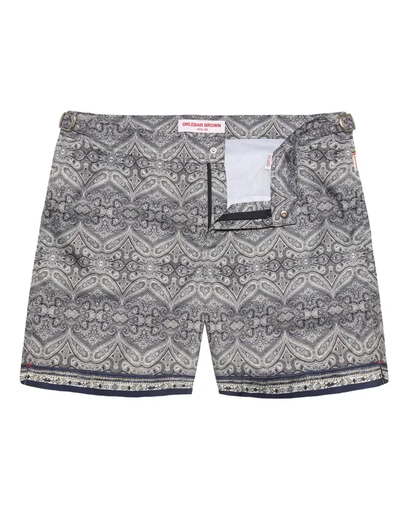Orlebar Brown mid-lenght carnival swim shorts - Grau Grau