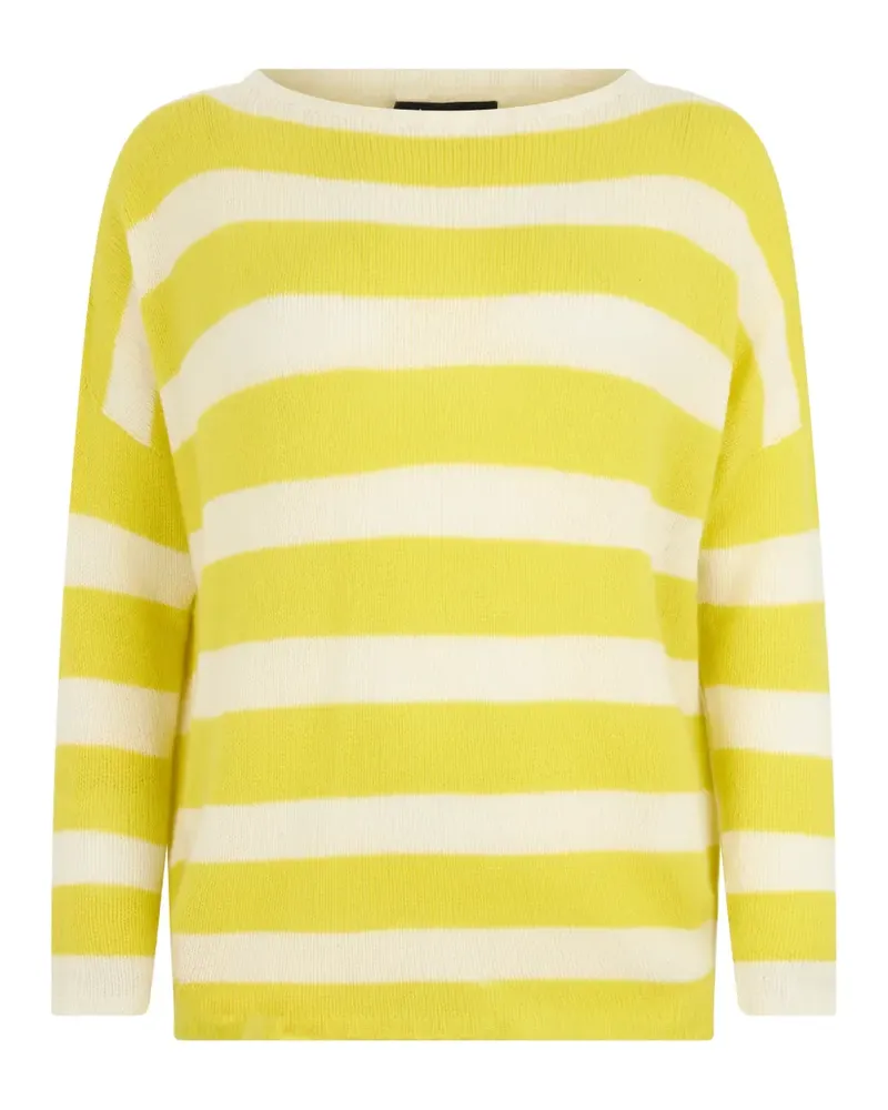 Fabiana Filippi striped wide collar sweater - Gelb Gelb