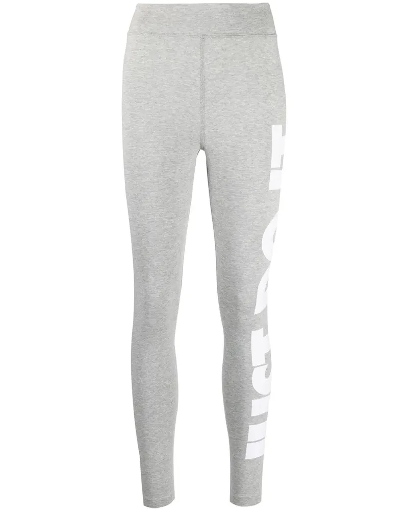 Nike Hoch sitzende Leggings - Grau Grau