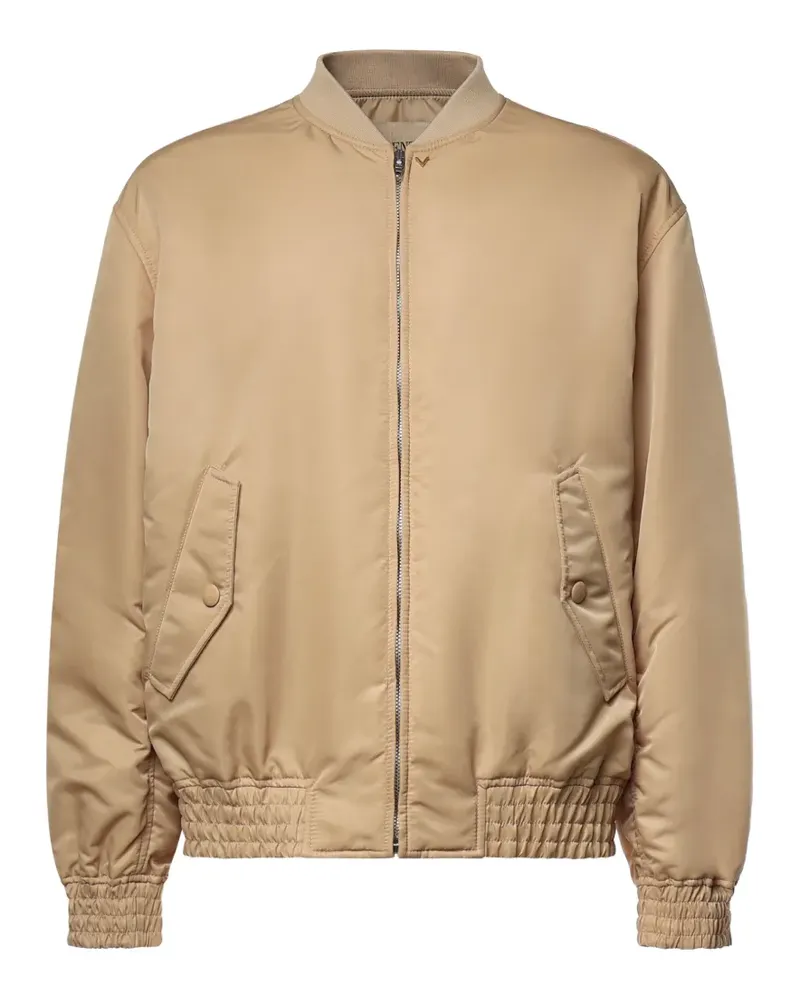 Valentino Garavani zip-up bomber jacket - Nude Nude