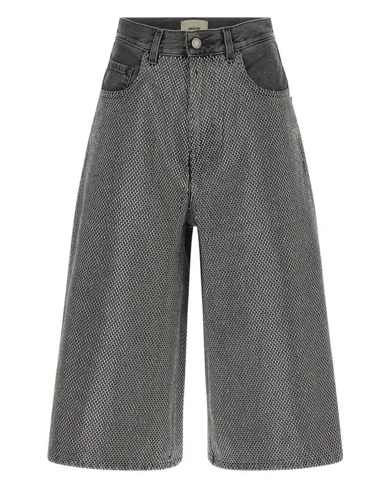 Haikure Belle Cropped-Jeans - Grau Grau