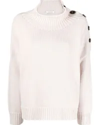 Yves Salomon Pullover mit Knöpfen Rosa