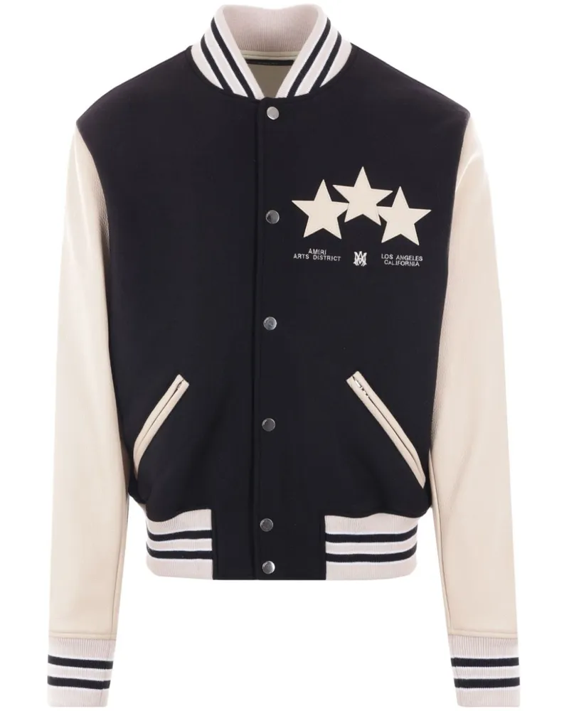 Amiri Bomberjacke mit Logo-Stickerei - Schwarz Schwarz