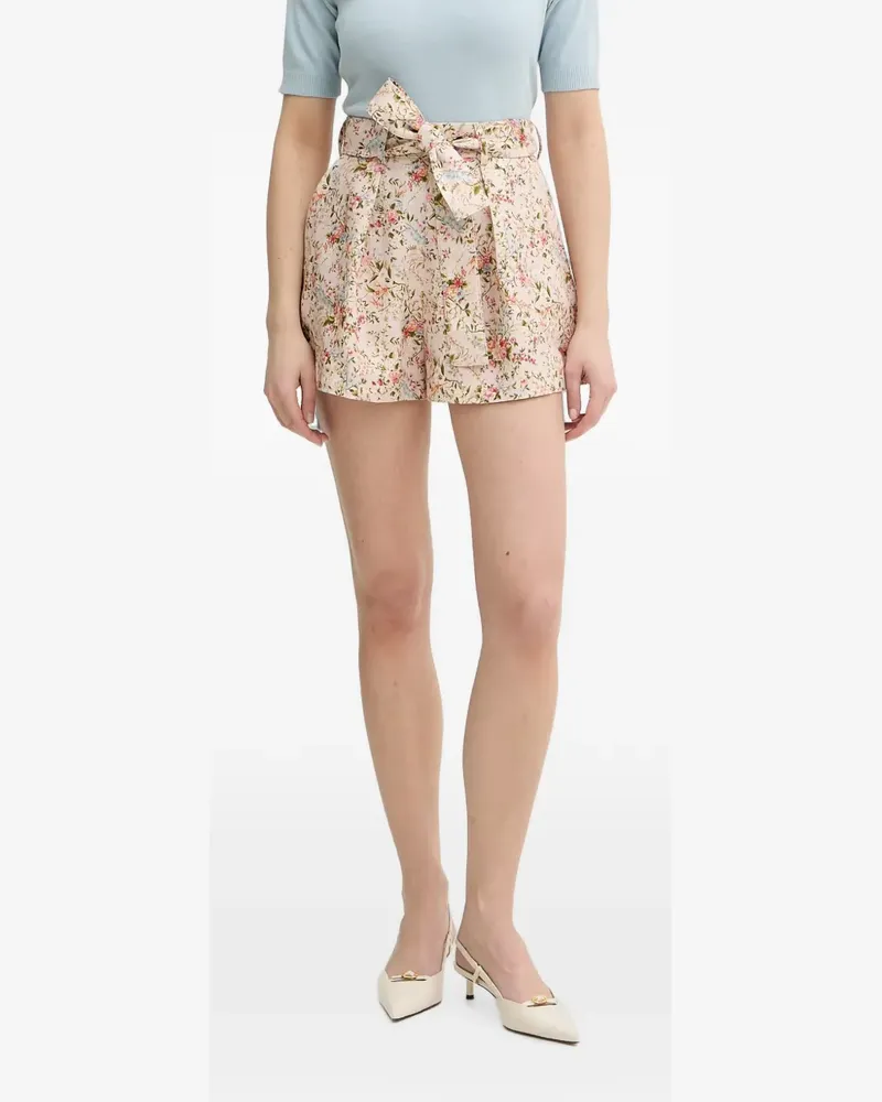 Silvian Heach Shorts mit Blumen-Print - Rosa Rosa
