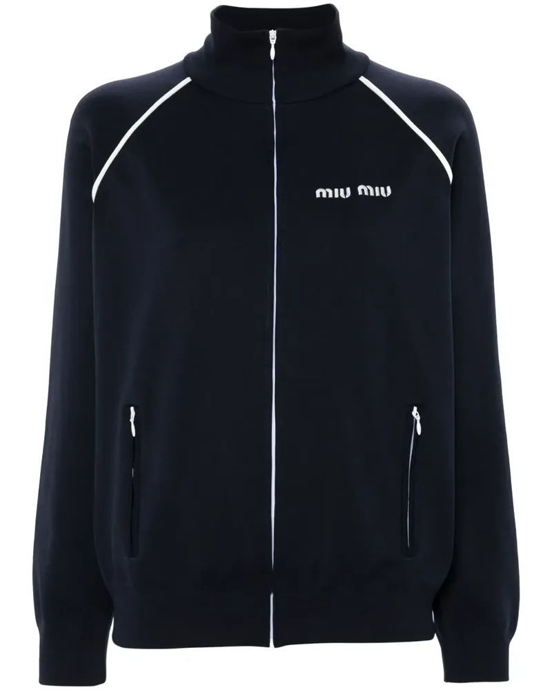 Miu Miu Cardigan aus Fleece - Blau Blau