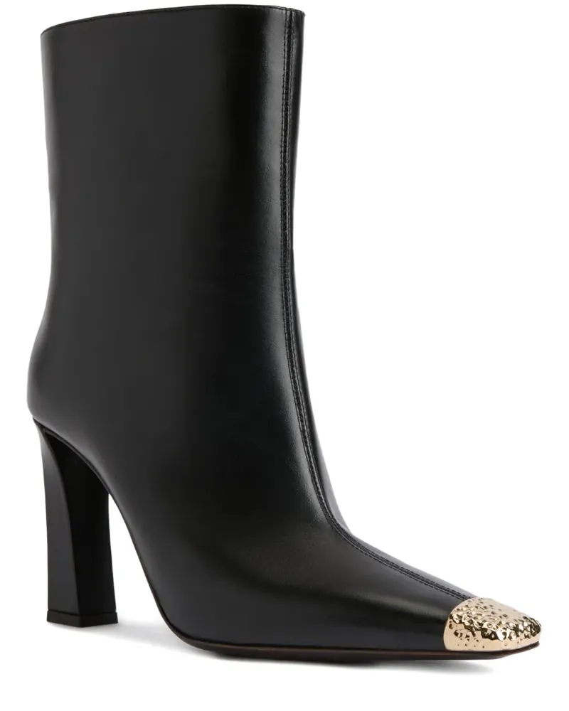 Giuseppe Zanotti Stiefel mit Metallic-Kappe - Schwarz Schwarz
