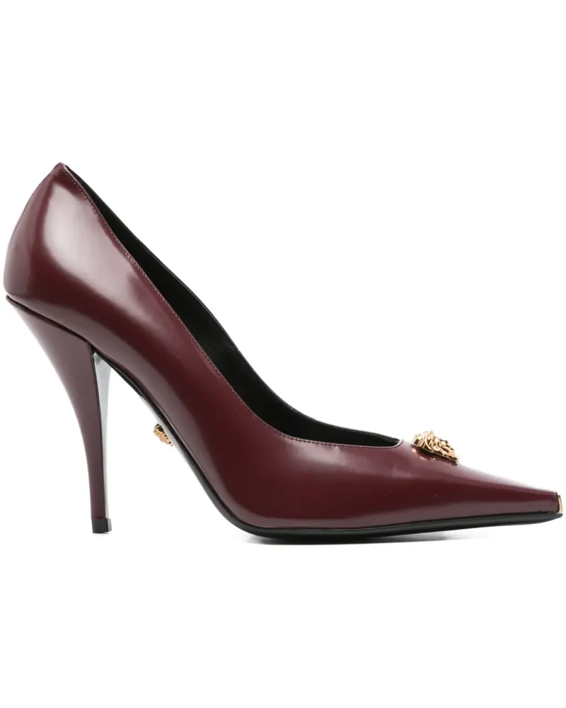 Versace Spitze Pumps mit Medusa-Verzierung 110mm - Rot Rot