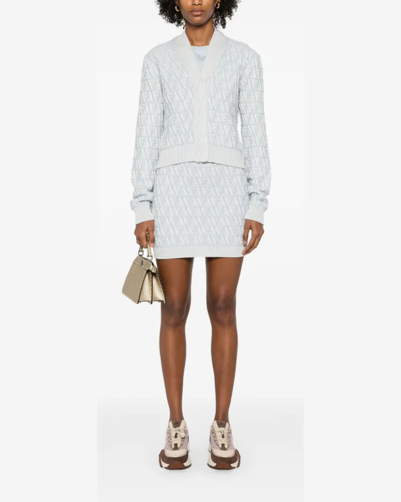 Fendi Float Minirock mit FF - Blau Blau