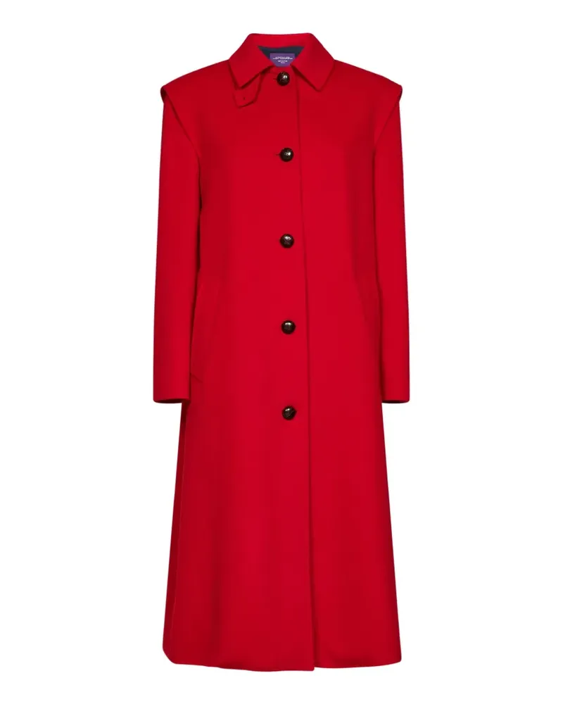 Max Mara Mantel im Layering-Look - Rot Rot