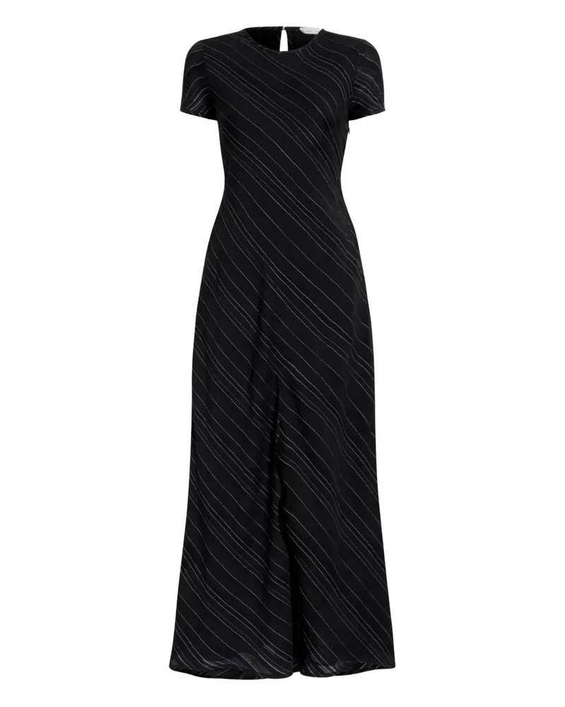 Proenza Schouler Gestreiftes Maxikleid - Schwarz Schwarz