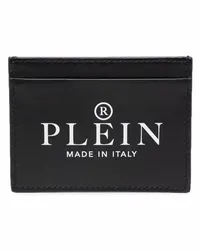 Philipp Plein Kartenetui mit Logo-Print Schwarz